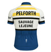 Retro Wielershirt Pelforth Lejeune - Blauw/wit Gruppo Sportivo