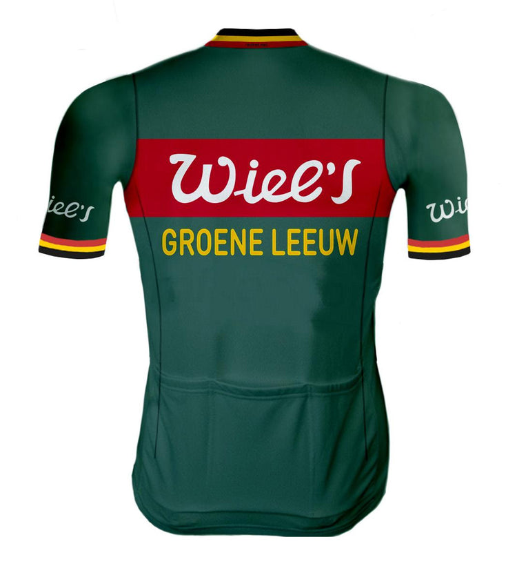 Retro Wielertenue WIEL'S GROENE LEEUW - REDTED