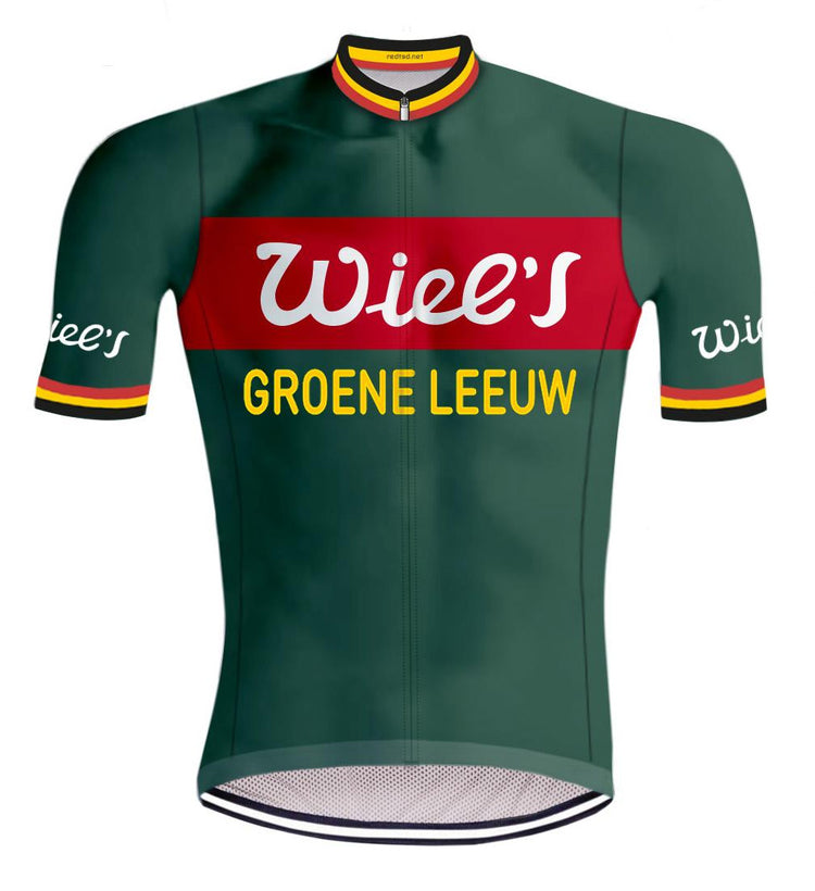 Retro Wielertenue WIEL'S GROENE LEEUW - REDTED