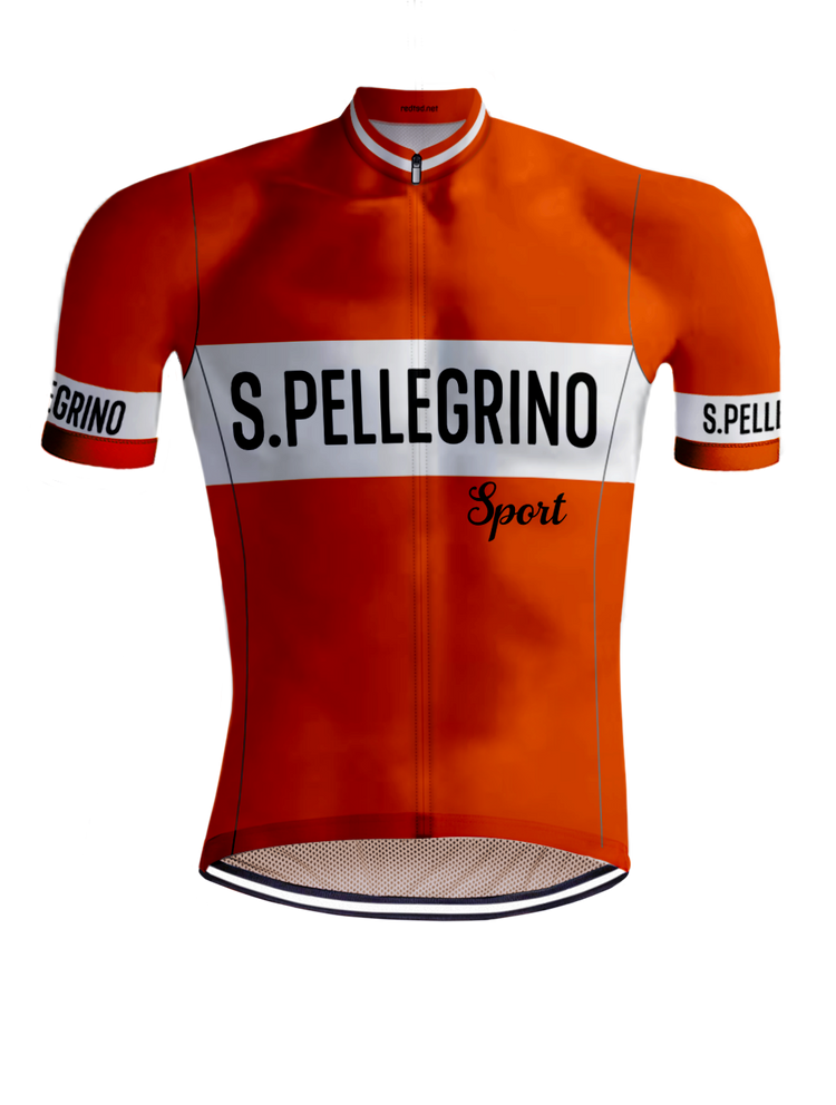 Retro Wielertenue San Pellegrino Oranje - REDTED