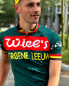 Retro Wielershirt Wiel's Groene Leeuw - Rood/Groen