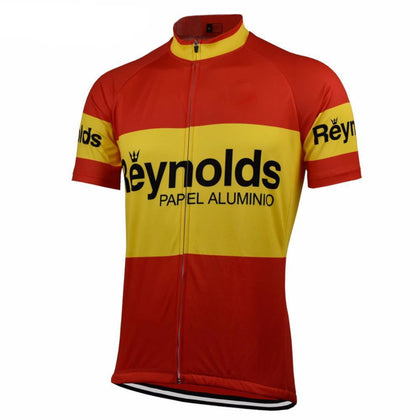 Retro Wielershirt Reynolds - Rood/Geel