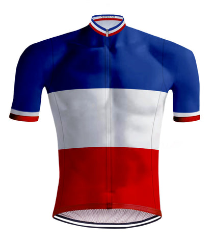 Retro Wielershirt Franse Kampioenstrui Tricolore - REDTED