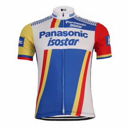 Retro Wielershirt Panasonic - Isostar - Veelkleurig