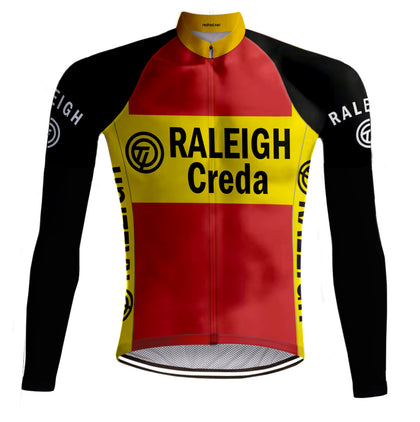 Retro Winter Wielerjack TI-Raleigh( FLEECE) - REDTED