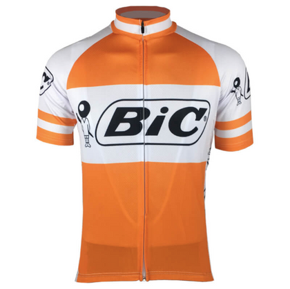 Retro Wielershirt Bic - Oranje