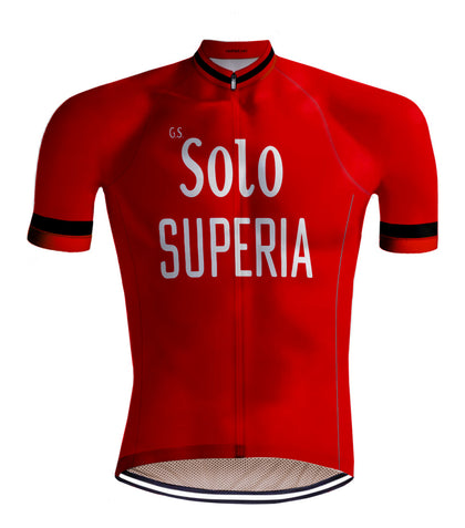 Retro Wielershirt Solo Superia Rood - REDTED