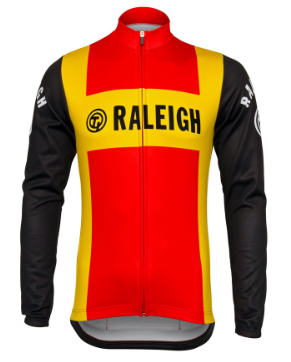 Retro Wielershirt TI-Raleigh Lange Mouwen - Rood