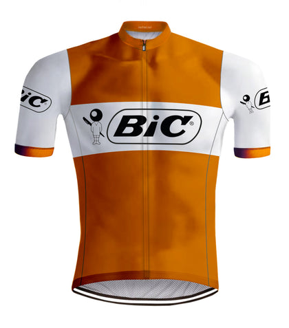 Retro Wielershirt Bic Oranje - REDTED