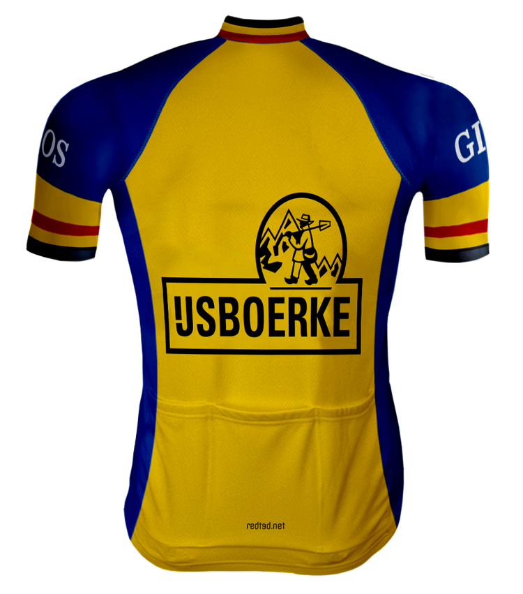 Retro Wielershirt IJsboerke Warncke Geel - REDTED