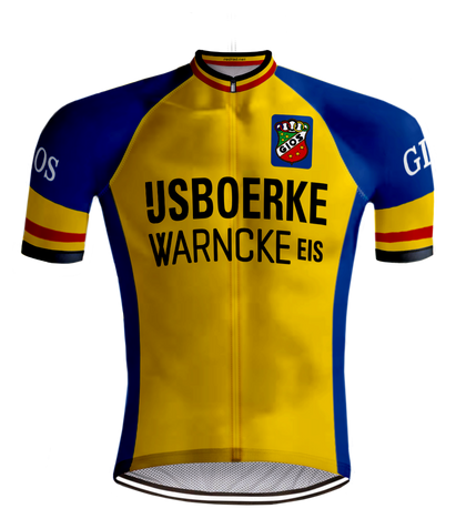 Retro Wielershirt IJsboerke Warncke Geel - REDTED