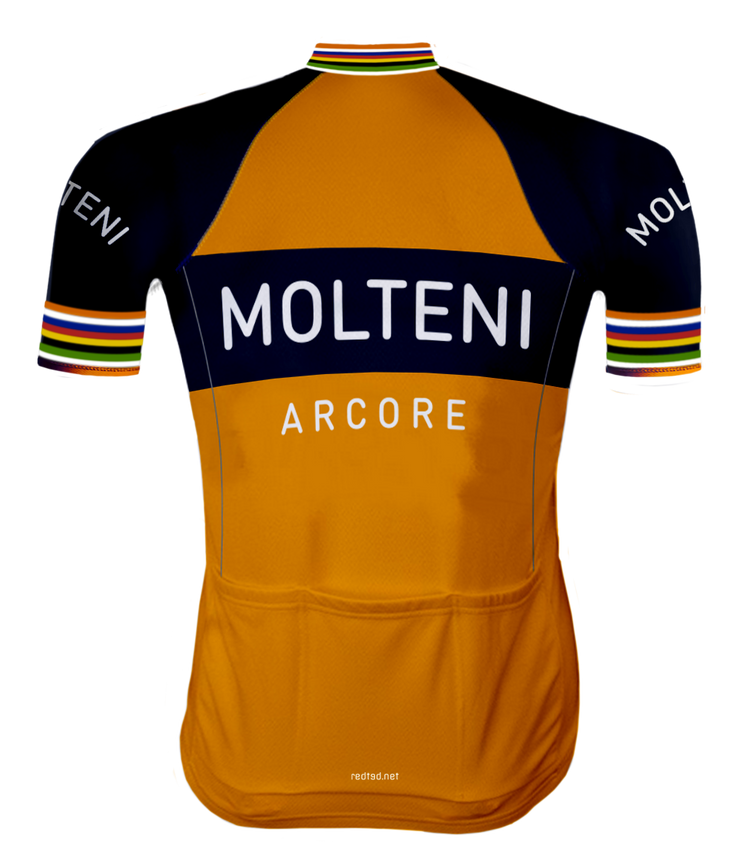 Retro Wielertenue Molteni Oranje - REDTED