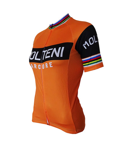 Retro Wielershirt Dames Molteni - Oranje