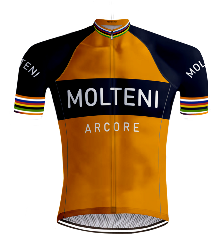 Retro Wielertenue Molteni Oranje - REDTED
