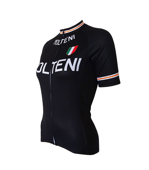 Retro Wielershirt Dames Molteni - Zwart