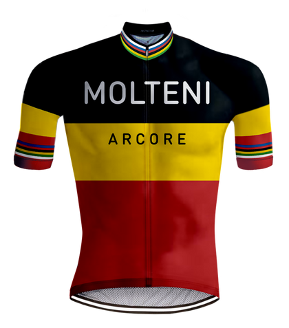 Retro Wielershirt Belgische Kampioenstrui Molteni - REDTED