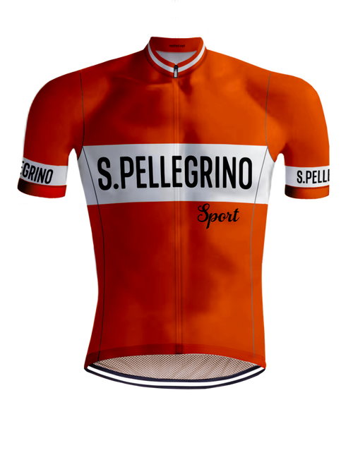 Retro Wielershirt San Pellegrino Oranje - REDTED