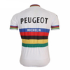 Retro Wielershirt Peugeot - Regenboog