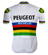 Retro Wielershirt Peugeot Regenboog - REDTED