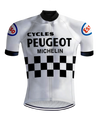 Retro Wielertenue Peugeot Wit/Zwart - REDTED