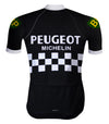 Retro Wielershirt Peugeot Zwart/Wit - REDTED