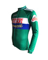 Retro Winter Wielerjack (fleece) Sanson - Groen