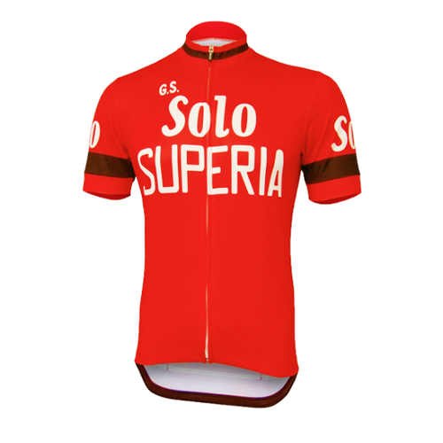 Retro Wielershirt Solo Superia - Rood