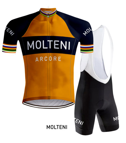 Retro Wielertenue Molteni Oranje - REDTED