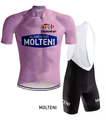 Retro Wielertenue Molteni Giro d'Italia Roze - REDTED