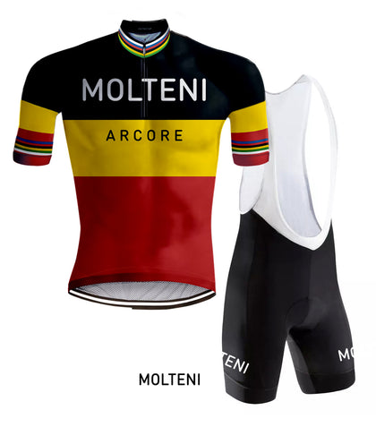 Retro Wielertenue Molteni Belgische Kampioen - REDTED