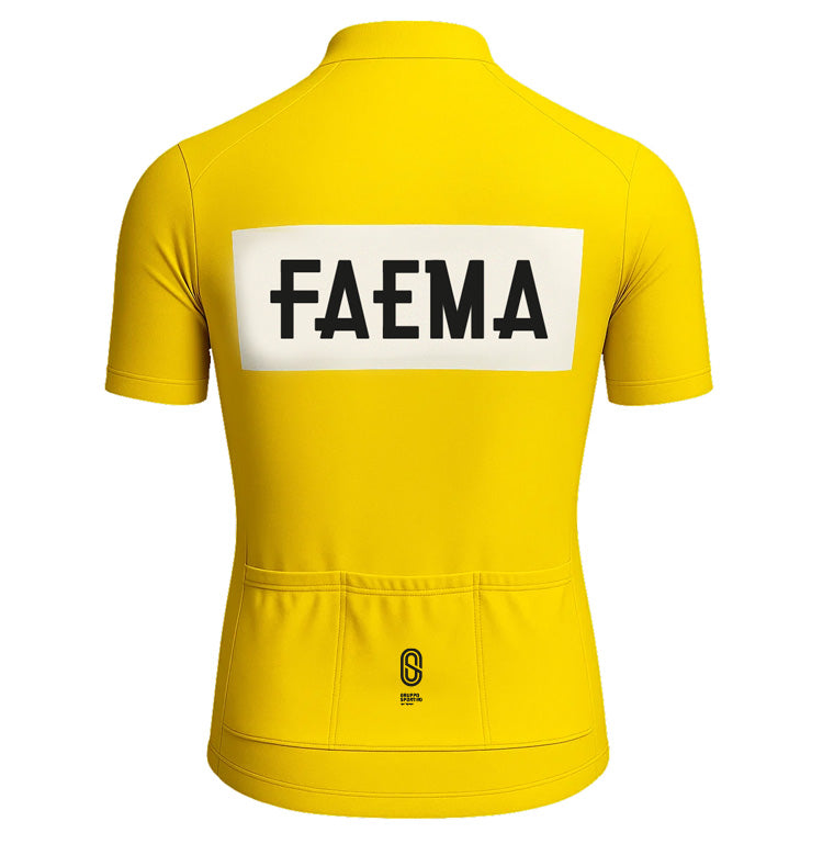 Retro Wielershirt Faema - Gele trui 1969  Gruppo Sportivo