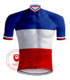 Retro  Wielertenue  Franse Kampioenstrui Tricolore - REDTED