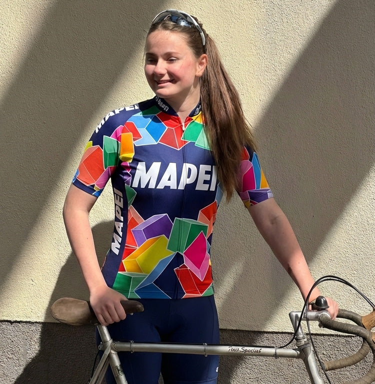 Retro Wielershirt Dames Mapei - Veelkleurig Gruppo Sportivo