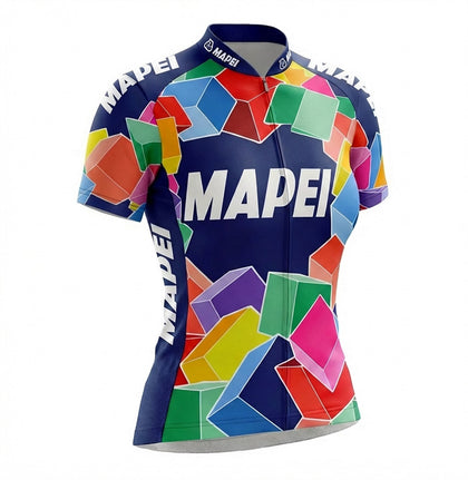 Retro Wielershirt Dames Mapei - Veelkleurig Gruppo Sportivo