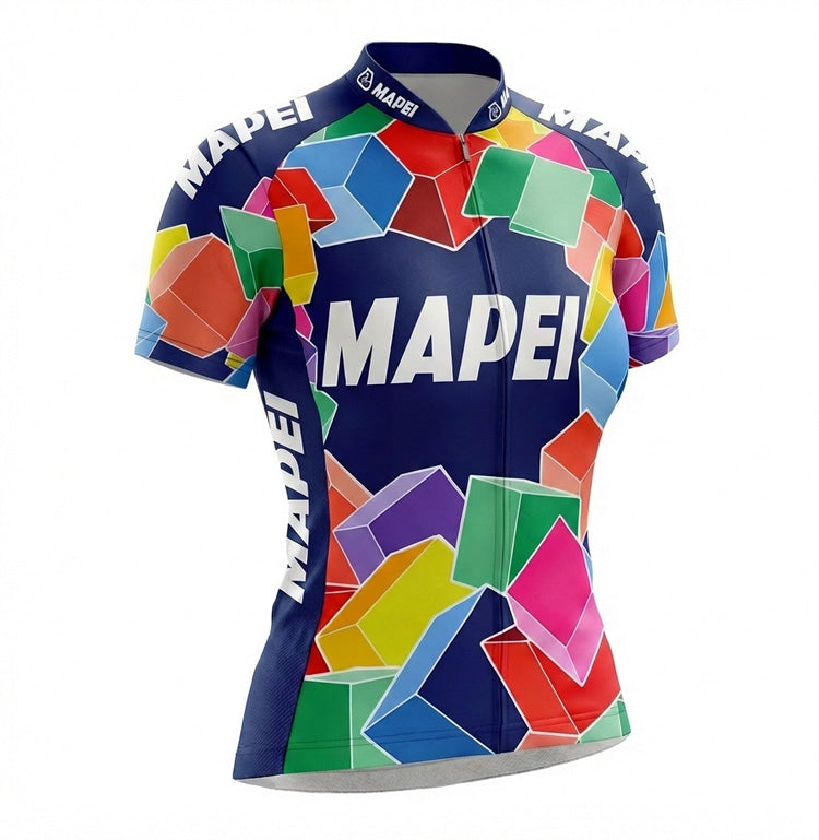 Retro Wielershirt Dames Mapei - Veelkleurig Gruppo Sportivo