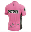 Retro Wielershirt ONCE - Roze Gruppo Sportivo