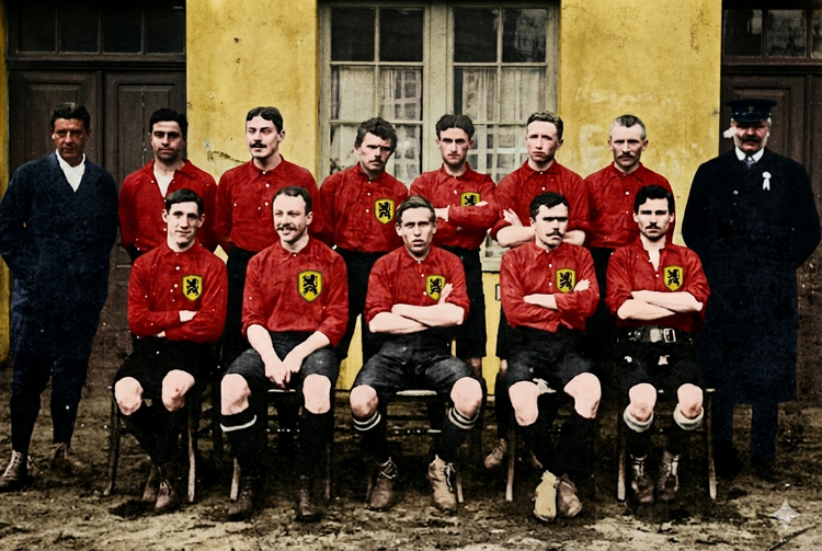 Heritage Voetbalshirt België  - RODE DUIVELS 1906