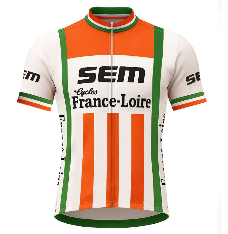 Retro Wielershirt Sem - Rood/Wit/Groen  Gruppo Sportivo
