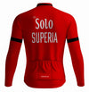 Retro Winter Wielerjack (fleece) Solo Superia - Rood REDTED