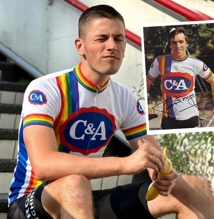 Retro Wielershirt  C&A - Eddy's laatste team - Gruppo Sportivo