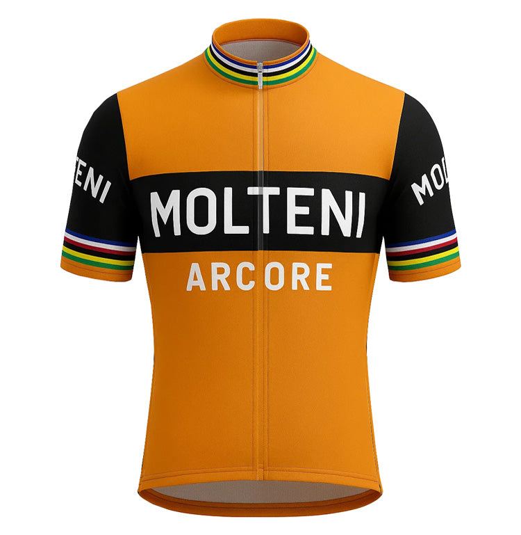 Retro Wielershirt Molteni Oranje - Gruppo Sportivo