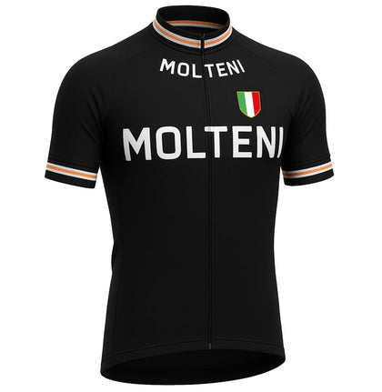 Retro Wielershirt Molteni Zwart - Gruppo Sportivo