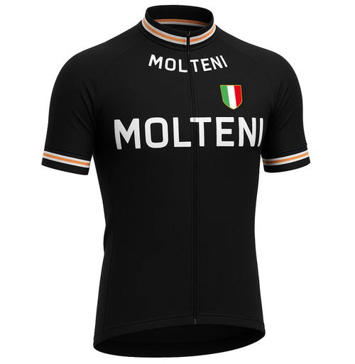 Retro Wielershirt Molteni Zwart - Gruppo Sportivo