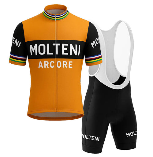 Retro Wielertenue Molteni Arcore – Oranje Gruppo Sportivo