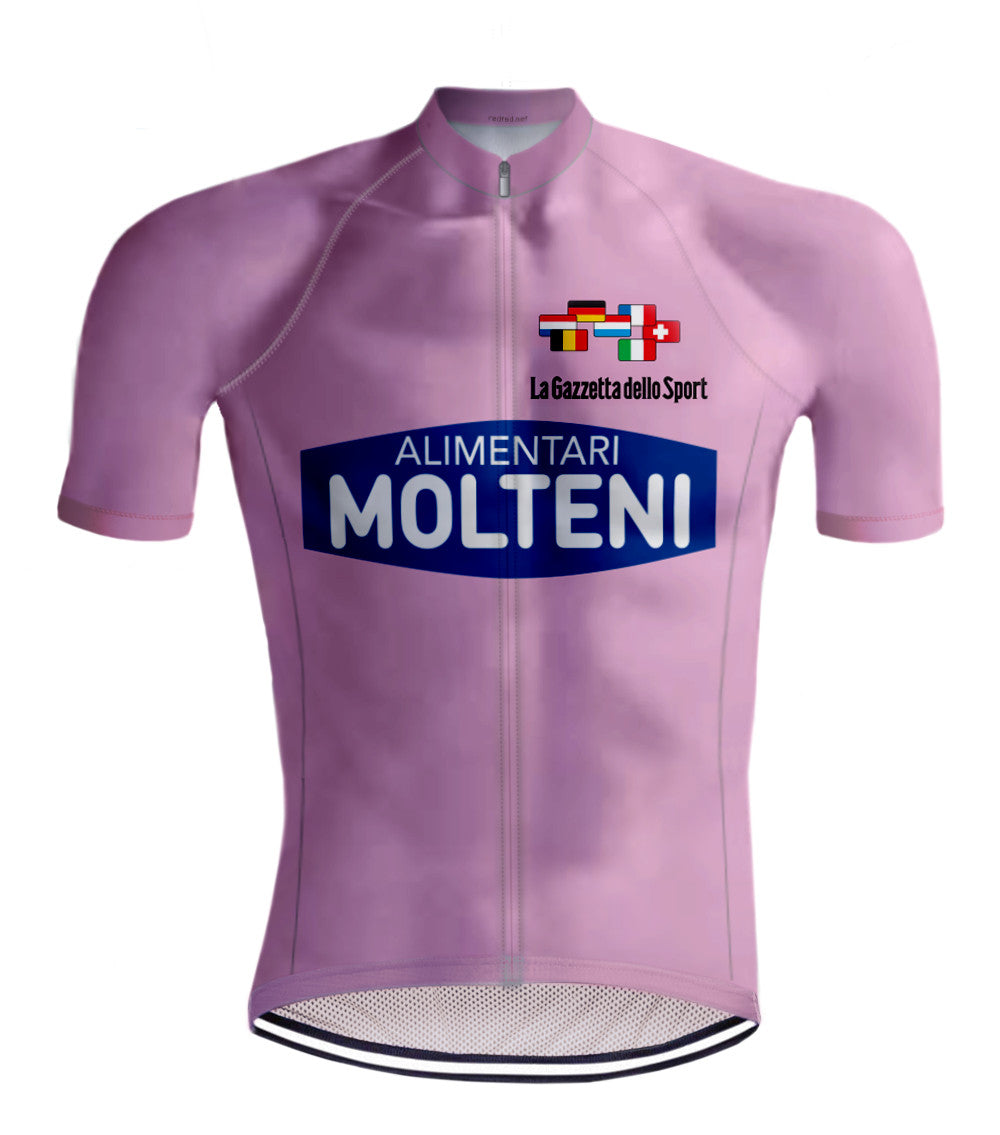snelweg Volg ons slang Retro wielershirts - Retro Wielershirt Molteni Giro d'Italia Roze - REDTED