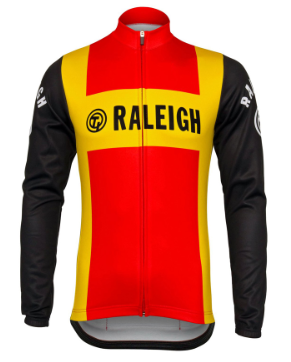 Retro Winter Wielerjack (fleece) TI-Raleigh - Rood