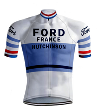 Retro Wielershirt Ford Wit/Blauw - REDTED