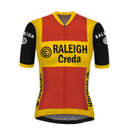 Retro Dames Wielershirt TI-Raleigh rood - REDTED