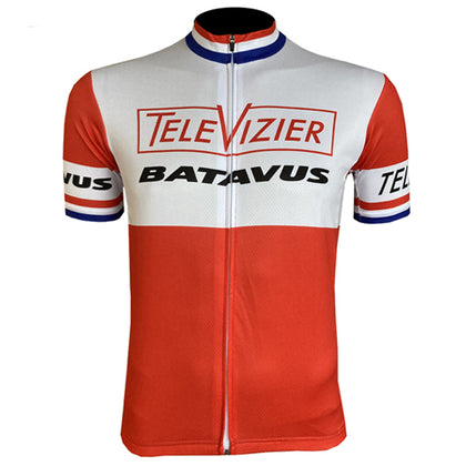 Retro Wielershirt - Limited Edition Televizier - Rood